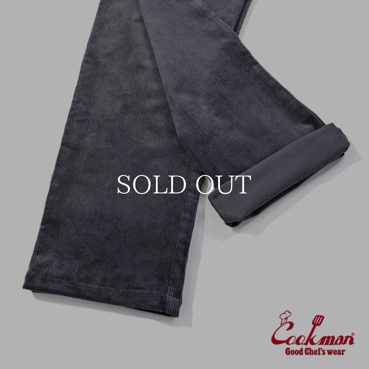 画像11: COOKMAN  Chef Pants Semiwide Corduroy Charcoal (11)