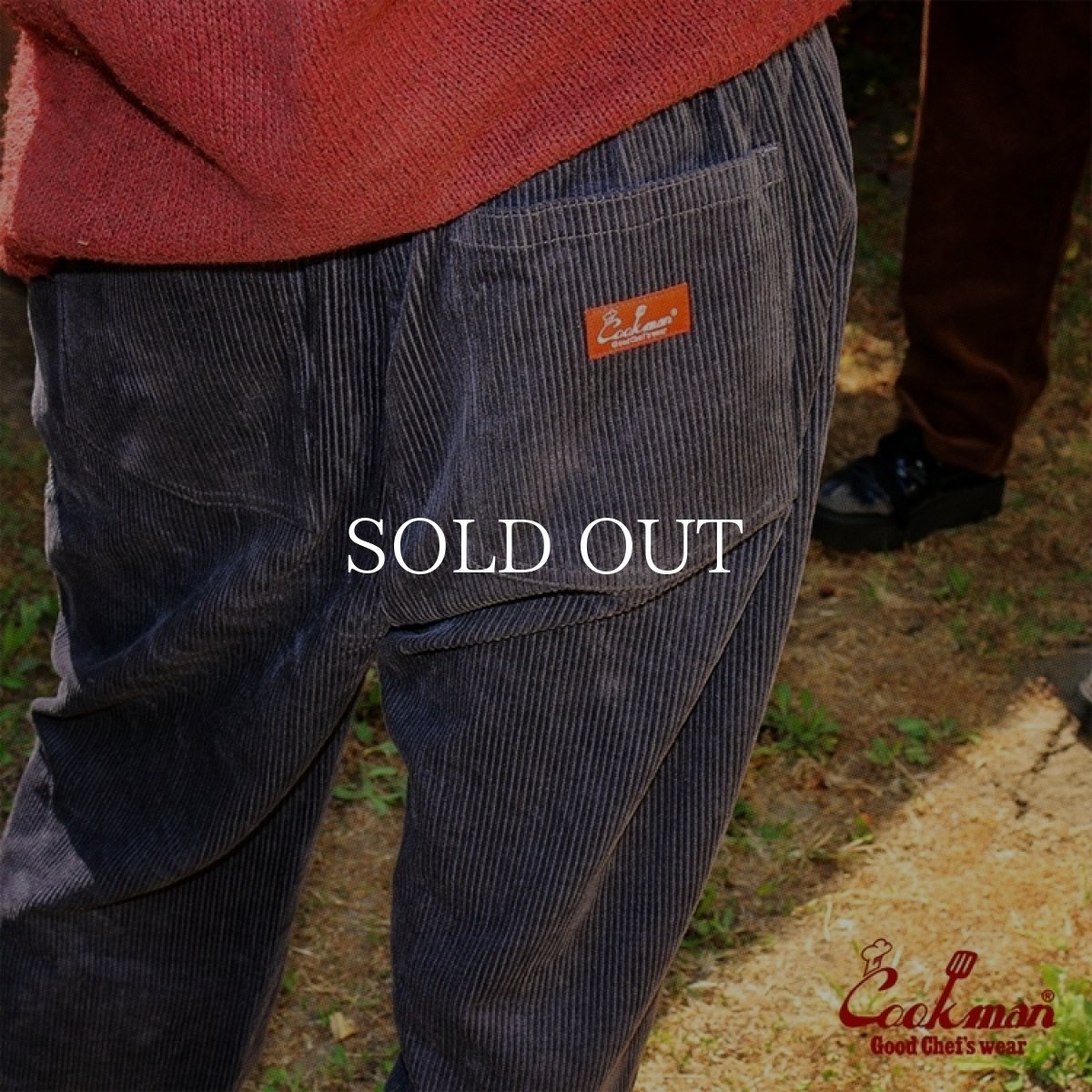 画像13: COOKMAN  Chef Pants Semiwide Corduroy Charcoal (13)