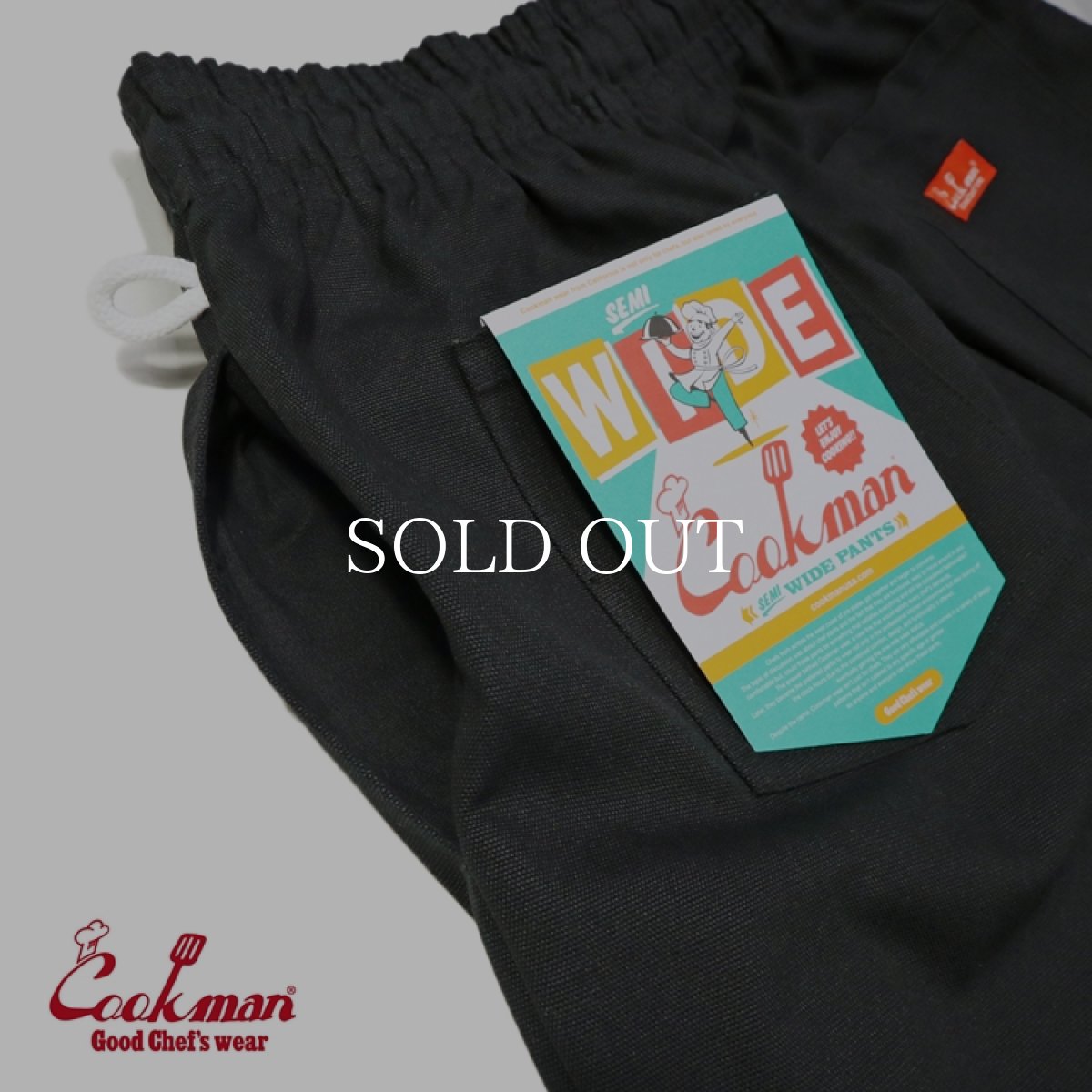画像9: COOKMAN  Chef Pants Semiwide Duck Canvas Black (9)