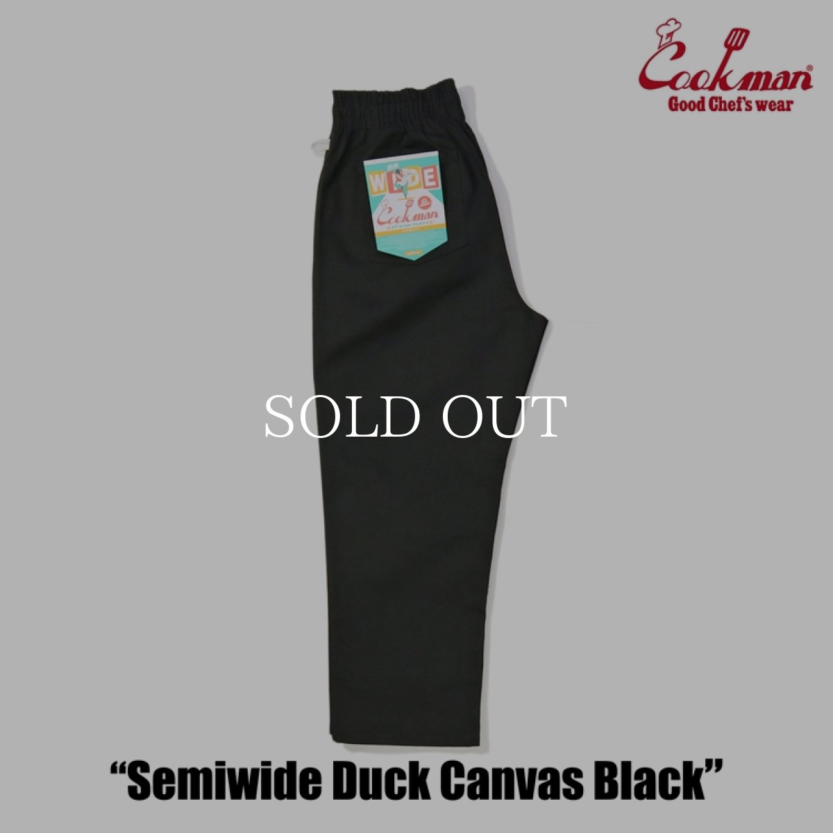 画像5: COOKMAN  Chef Pants Semiwide Duck Canvas Black (5)