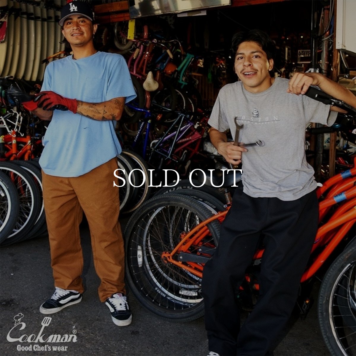 画像15: COOKMAN  Chef Pants Semiwide Duck Canvas Black (15)