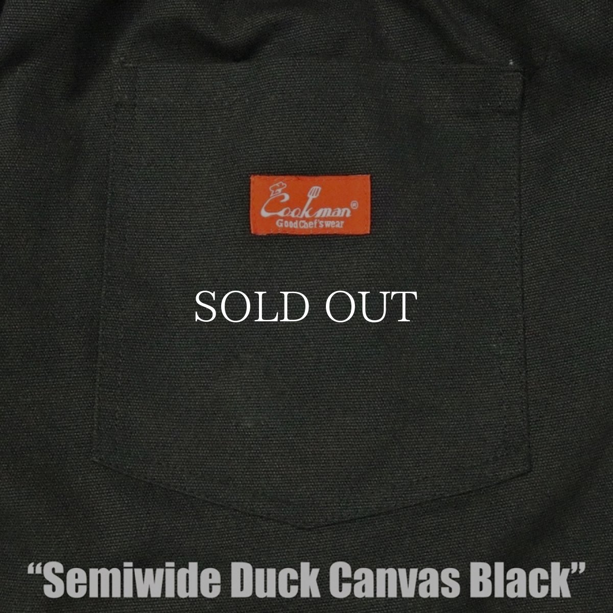 画像10: COOKMAN  Chef Pants Semiwide Duck Canvas Black (10)