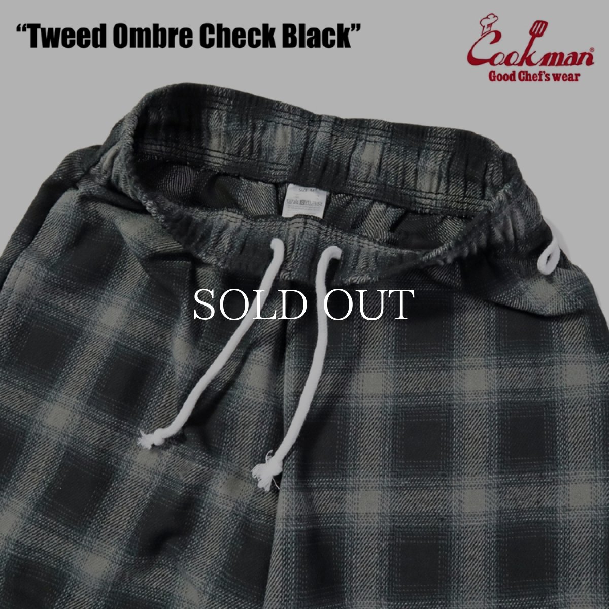 画像7: COOKMAN  Chef Pants Tweed Ombre Check Black (7)