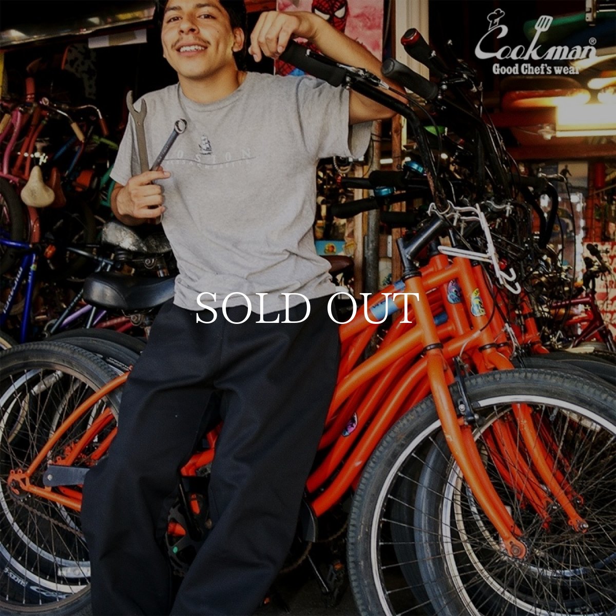 画像12: COOKMAN  Chef Pants Semiwide Duck Canvas Black (12)