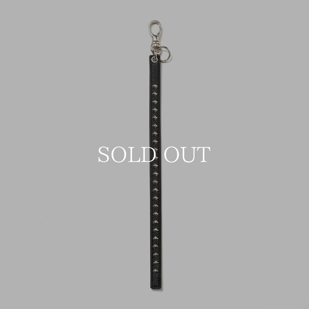 画像1: CALEE  STUDS LEATHER LONG KEY RING (1)
