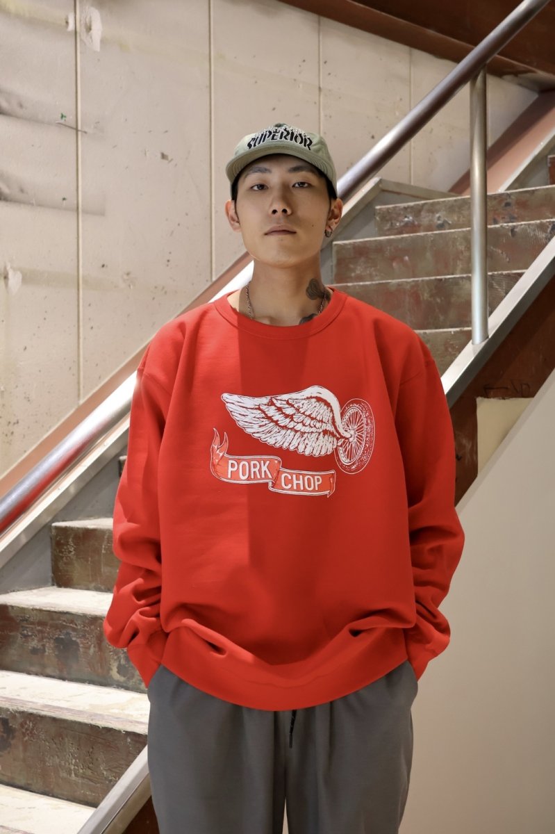 画像10: PORKCHOP GARAGE SUPPLY  FLING WEEL P SWEAT (10)
