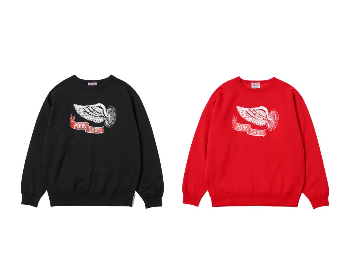 画像1: PORKCHOP GARAGE SUPPLY  FLING WEEL P SWEAT (1)