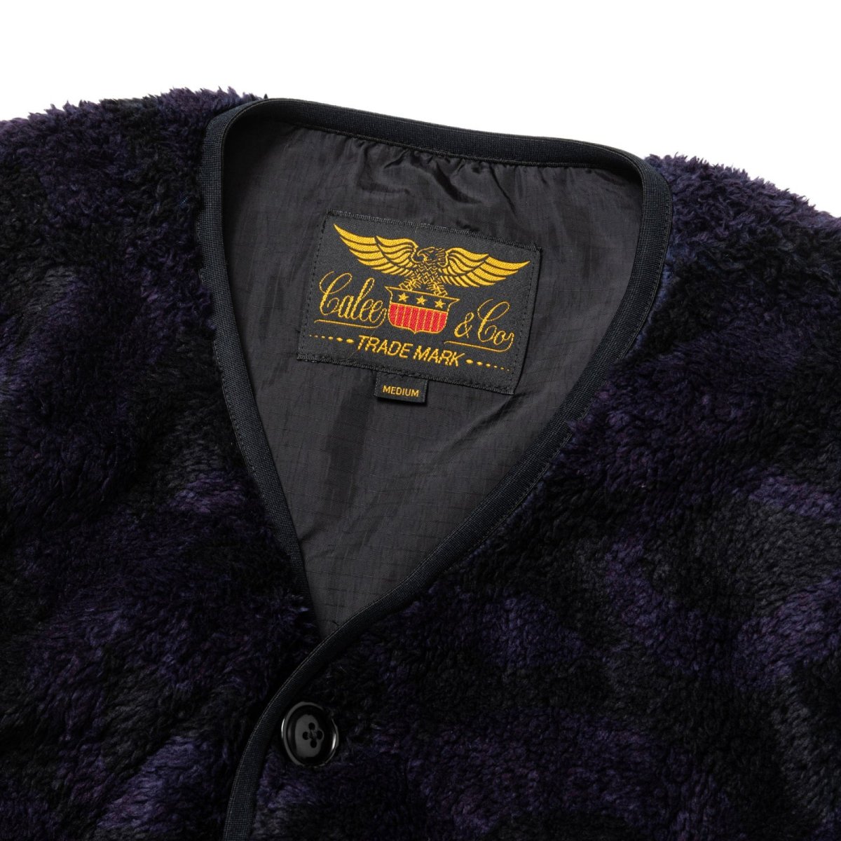 画像4: CALEE  NYLON RIP FLEECE WAIST COAT <SNAKE PATTERN> (4)