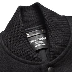 画像4: MINEDENIM  New Order "Republic" Wool Melton & Leather Varsity JKT (4)