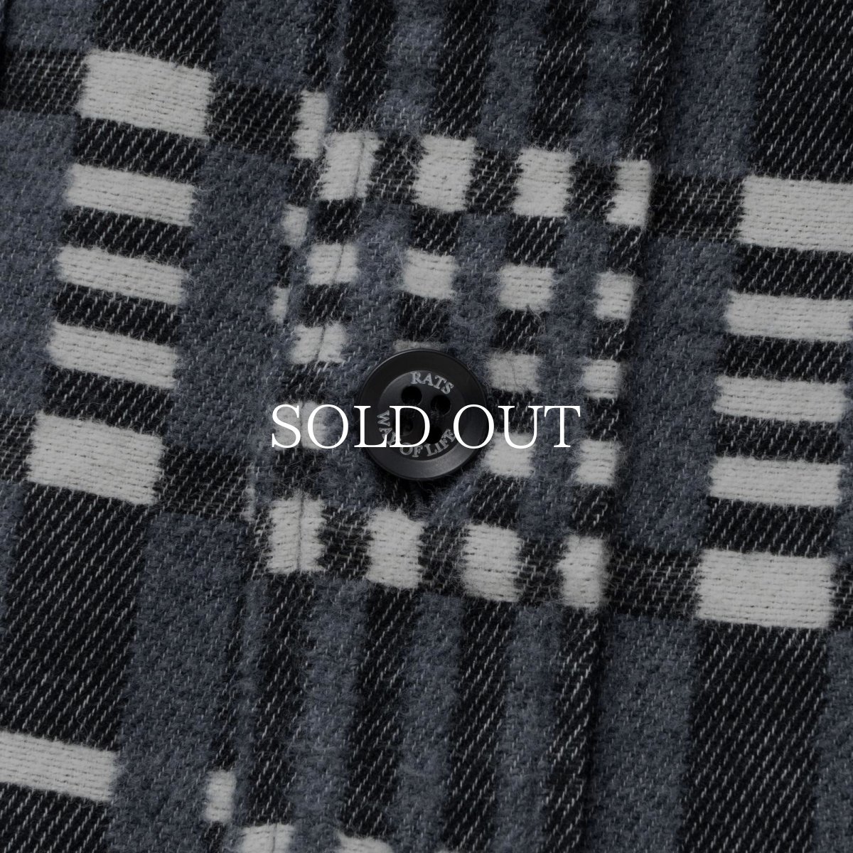 画像5: RATS  CR FLANNEL GRAY CHECK SHIRT (5)