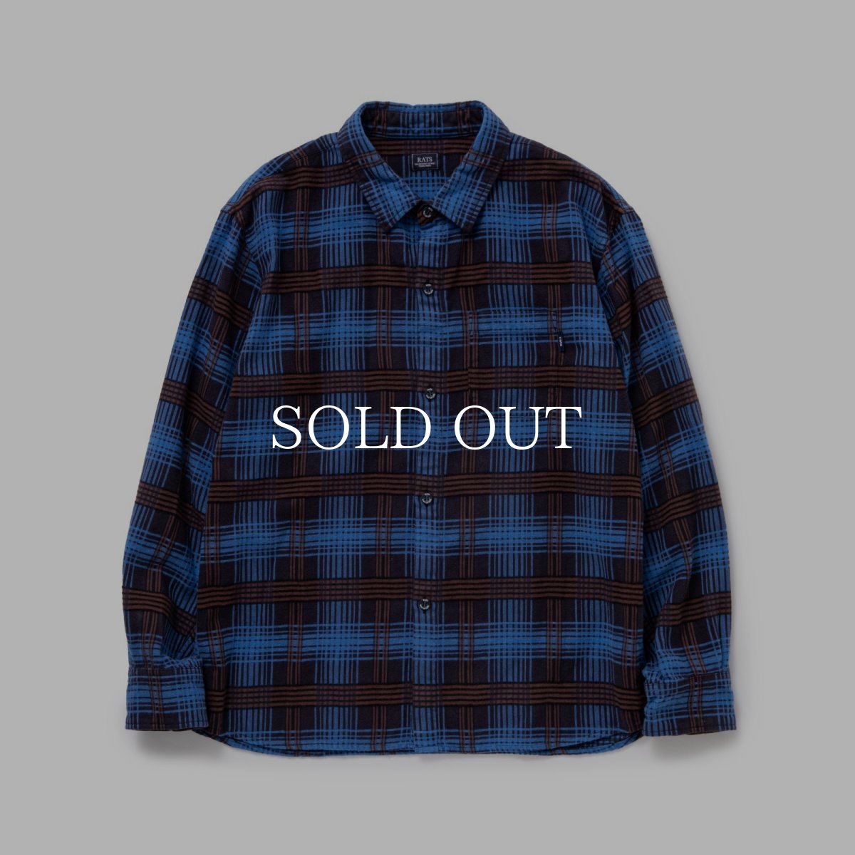 画像1: RATS  CR FLANNEL CHECK SHIRT (1)