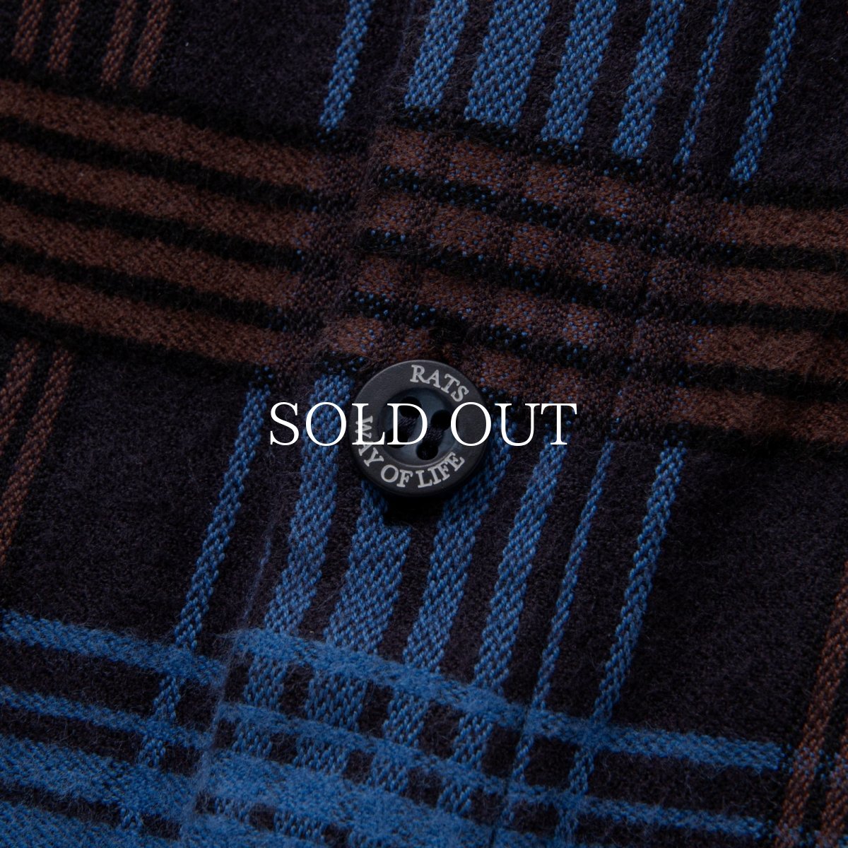 画像5: RATS  STAND COLLAR CR FLANNEL CHECK SHIRT (5)