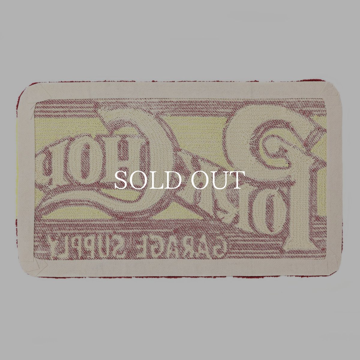 画像5: PORKCHOP GARAGE SUPPLY  SQUARE LOGO RUG MAT (5)