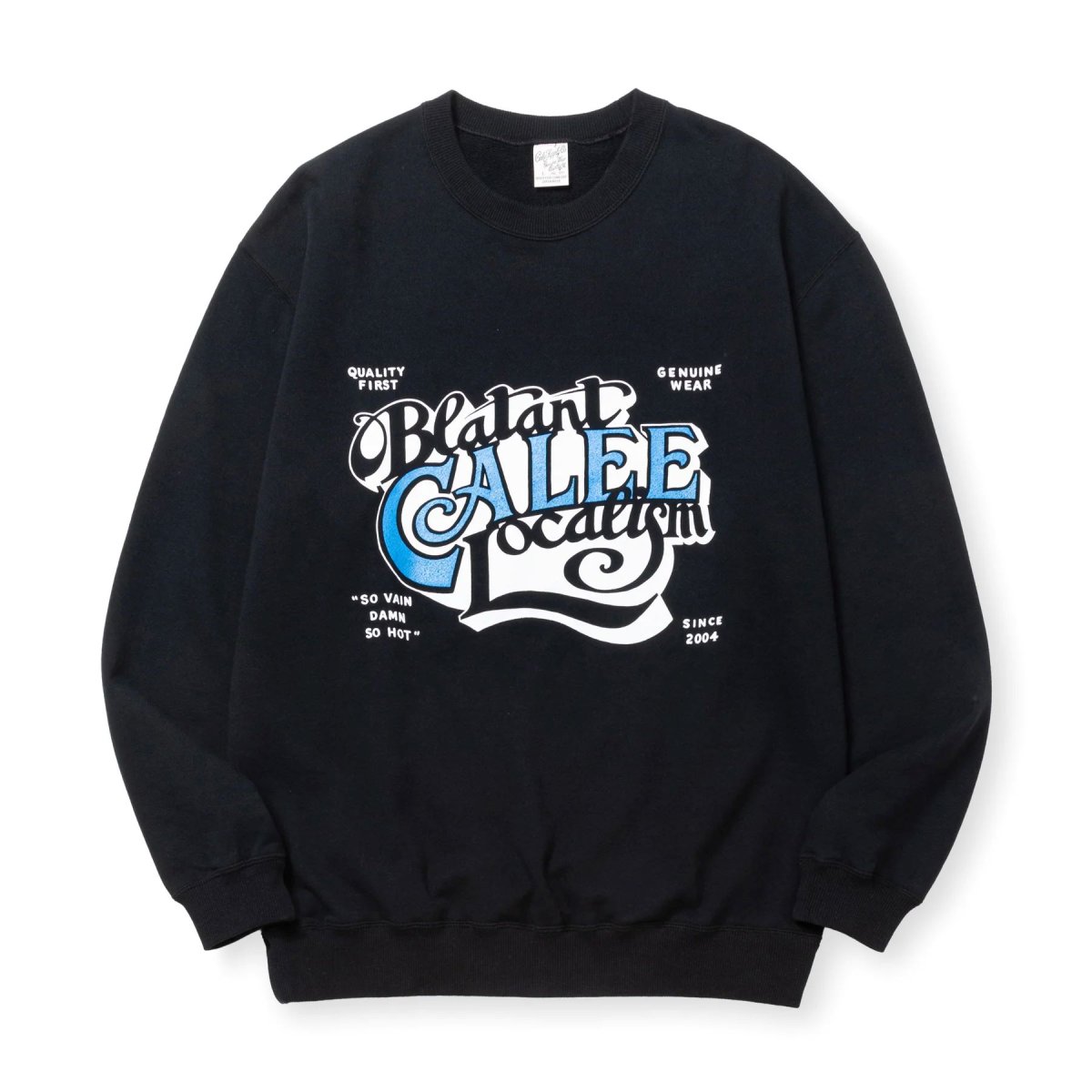 画像1: CALEE  CAL BL LOGO CREW NECK SW ＜NATURALLY PAINT DESIGN＞ (1)