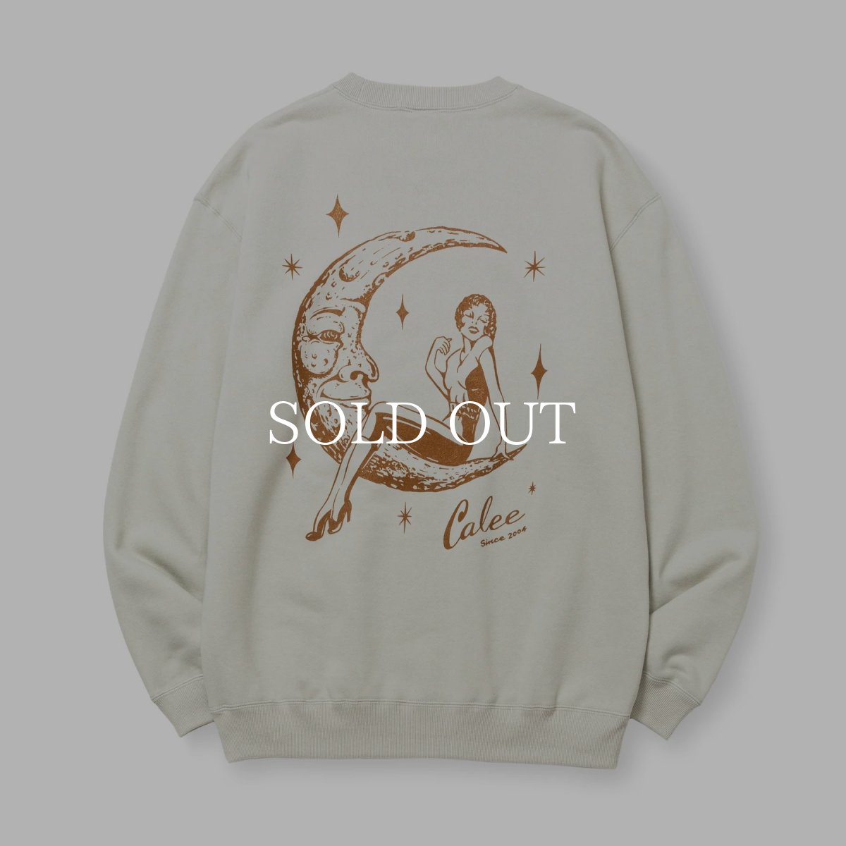 画像1: CALEE  SYNDICATE RETRO GIRL CREW NECK SW ＜NATURALLY PAINT DESIGN＞ (1)
