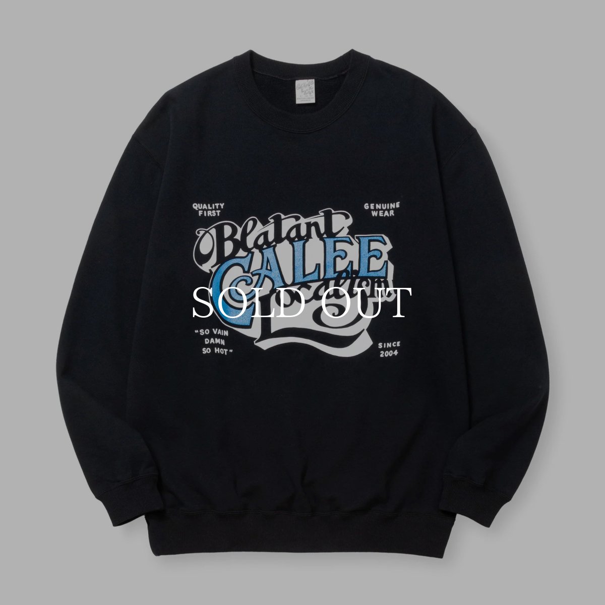画像10: CALEE  CAL BL LOGO CREW NECK SW <NATURALLY PAINT DESIGN> (10)