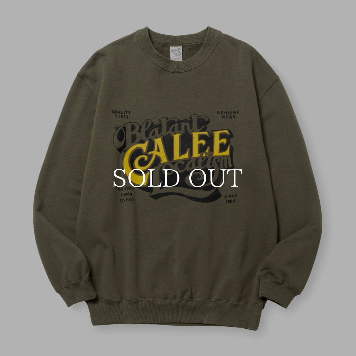 画像3: CALEE  CAL BL LOGO CREW NECK SW <NATURALLY PAINT DESIGN> (3)