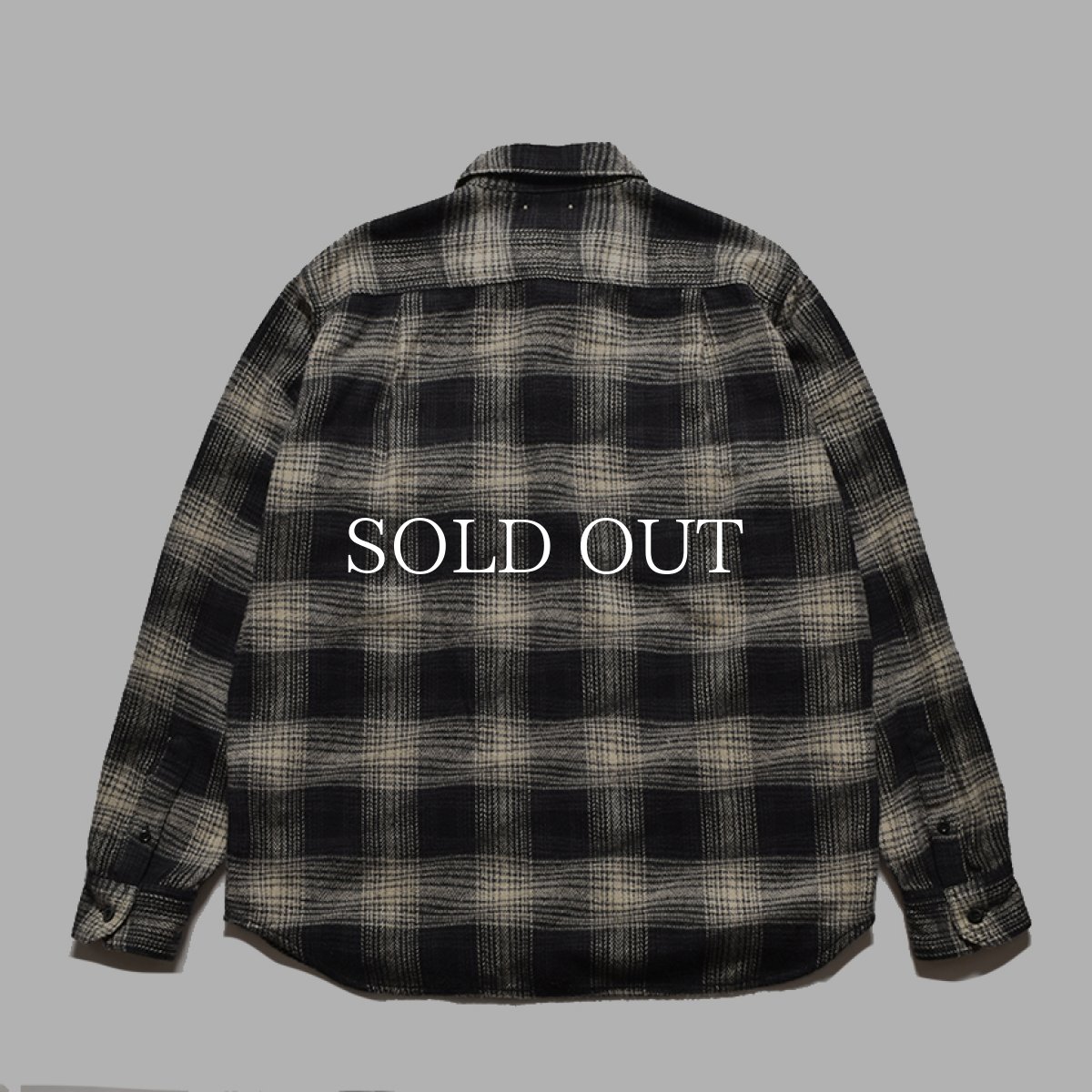 画像16: MINEDENIM  Distortion Ombre Check Flannel Over SH (16)