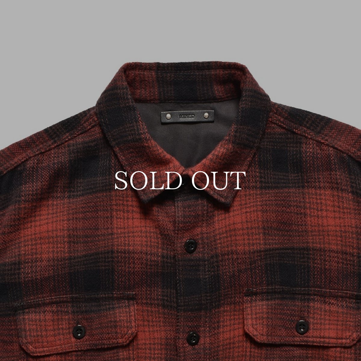 画像8: MINEDENIM  Distortion Ombre Check Flannel Over SH (8)