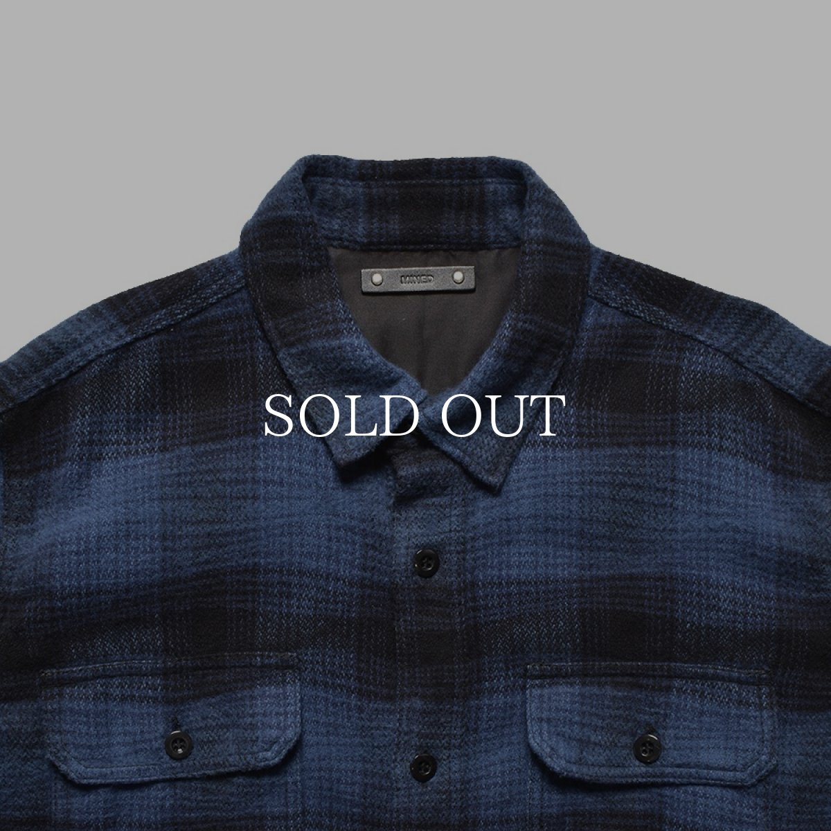 画像2: MINEDENIM  Distortion Ombre Check Flannel Over SH (2)