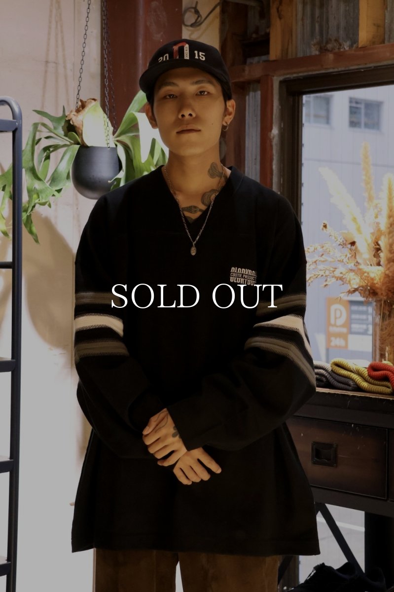 画像7: COOTIE   Heavy Oz Jersey Jacquard Sleeve Hockey Shirt (7)