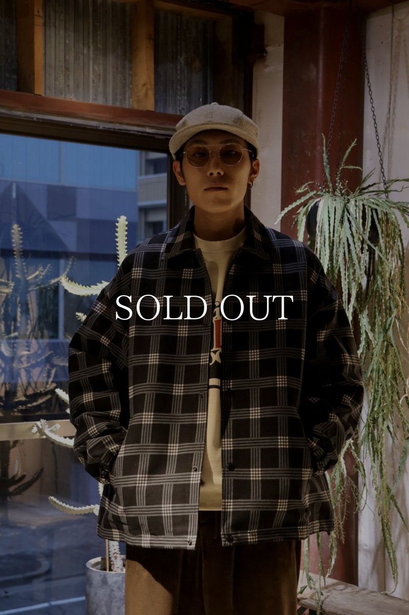 画像7: CALEE  BOX CHECK OVER SIZE COACH JACKET (7)