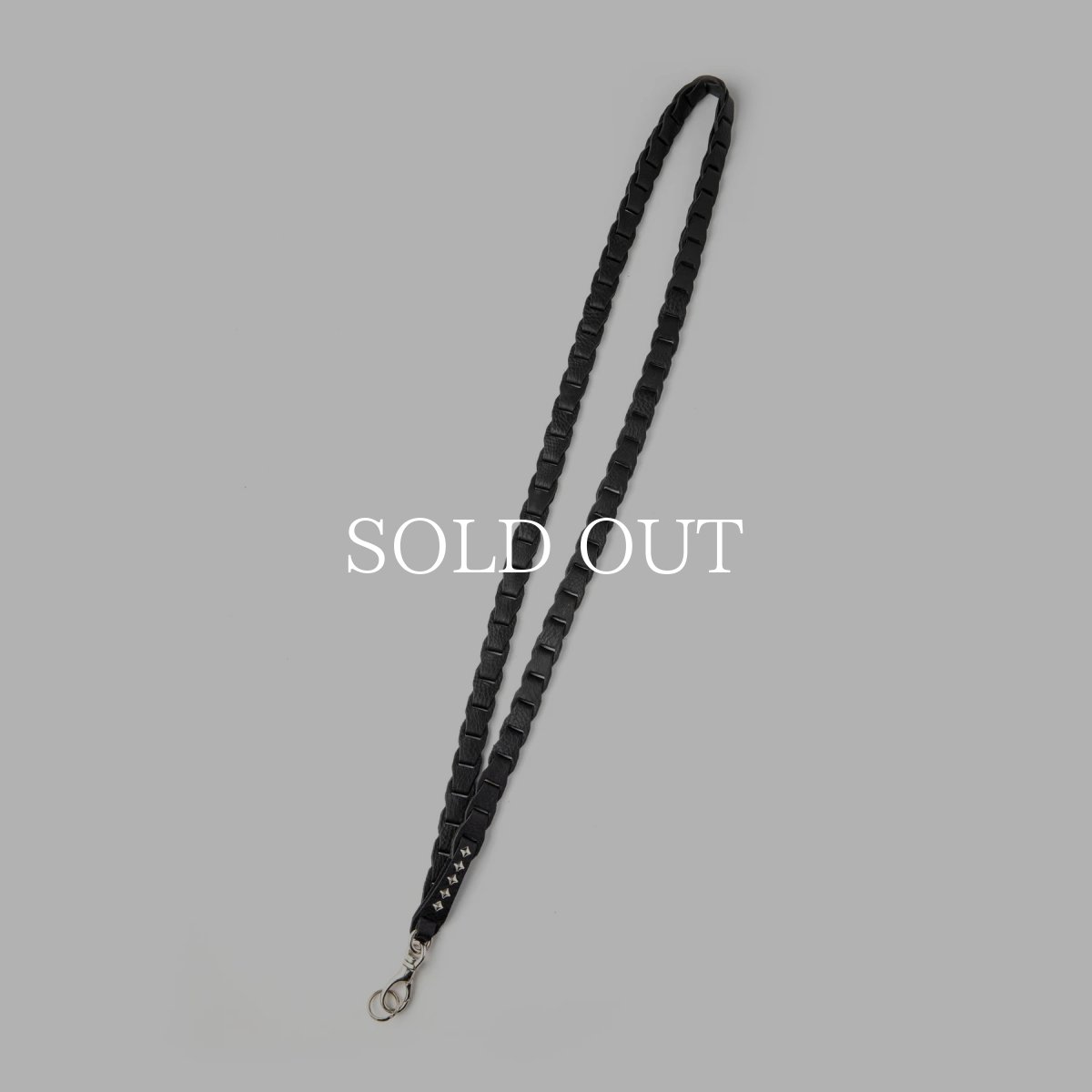 画像1: CALEE  CHAIN LEATHER SHOULDER STRAP (1)
