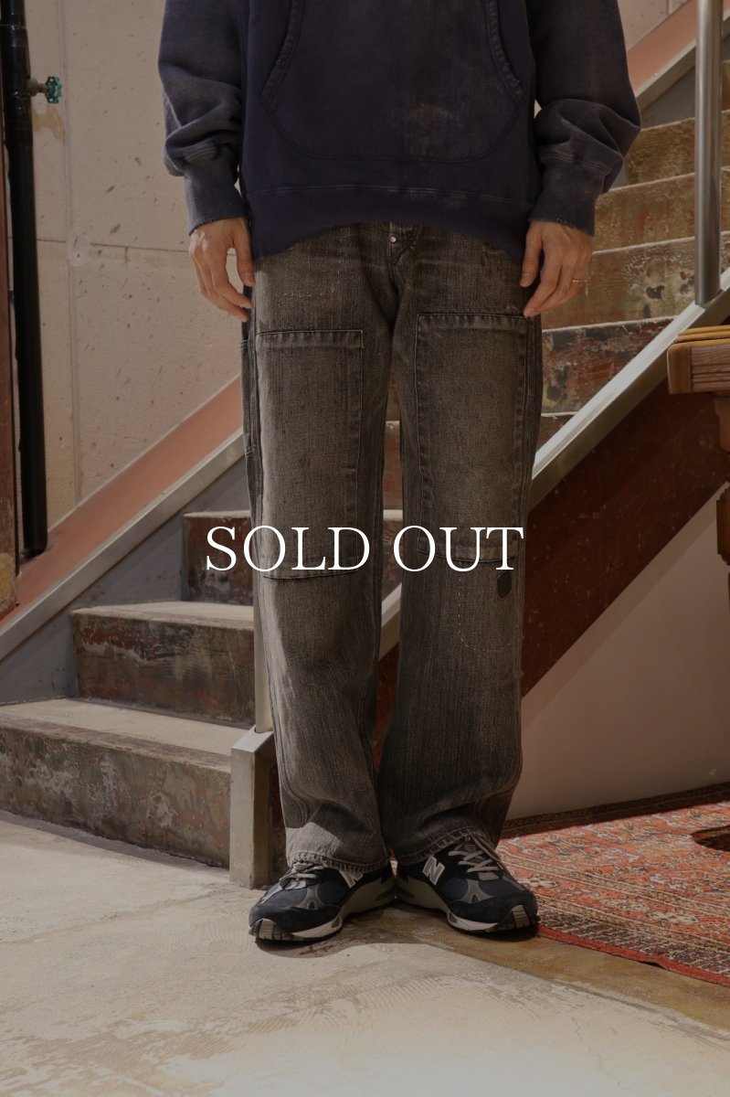 画像24: BOW WOW  30S BLACK DENIM PANTS REPAIRED (24)
