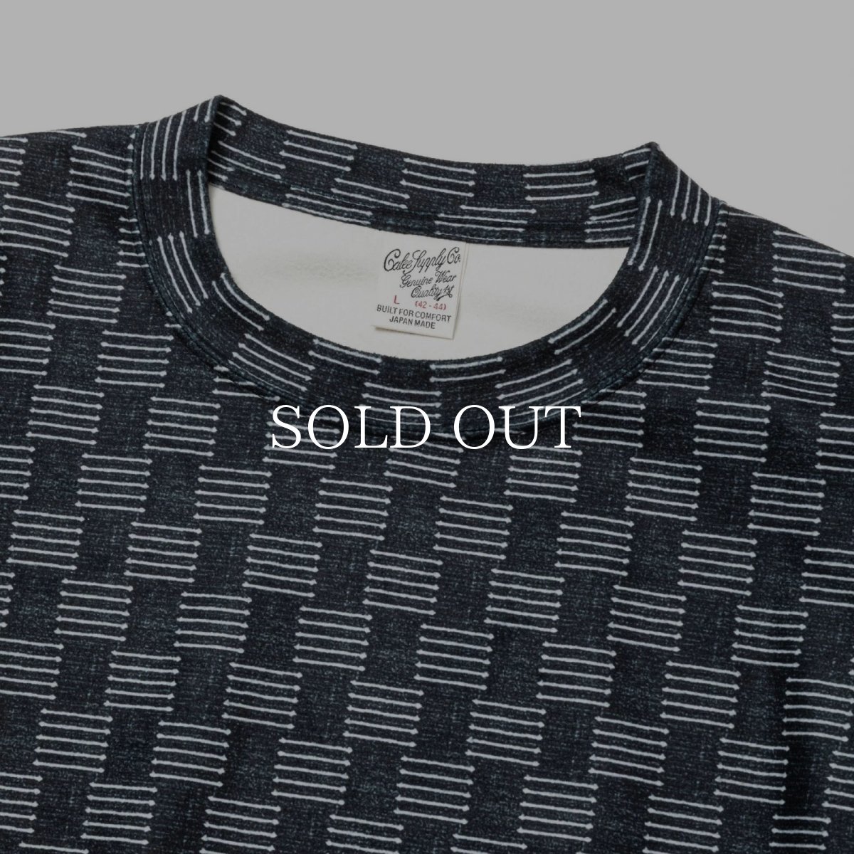 画像2: CALEE  ALLOVER PATTERN MICRO FLLECE CS (2)