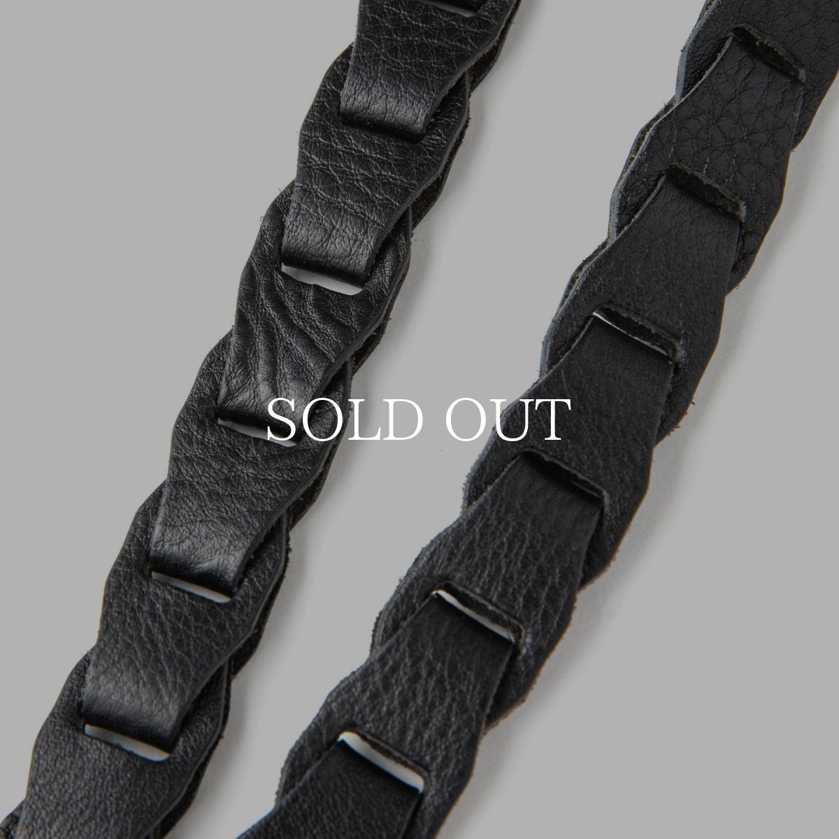 画像4: CALEE  CHAIN LEATHER NECK STRAP (4)