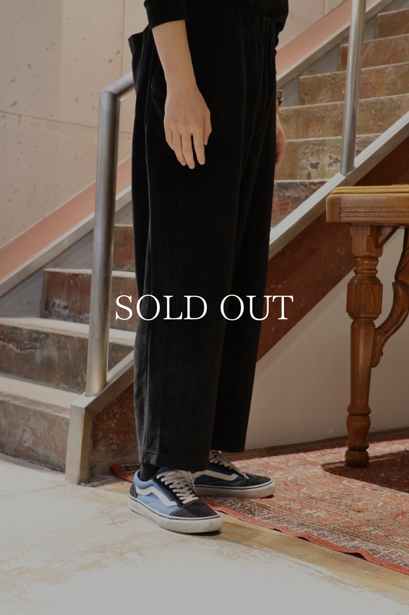画像7: CALEE  PILE JERSEY WIDE RELAX PANTS (7)