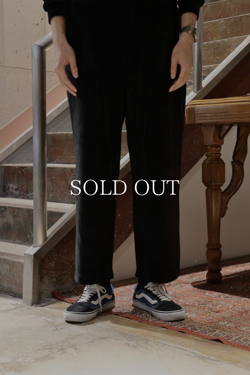 画像6: CALEE  PILE JERSEY WIDE RELAX PANTS (6)