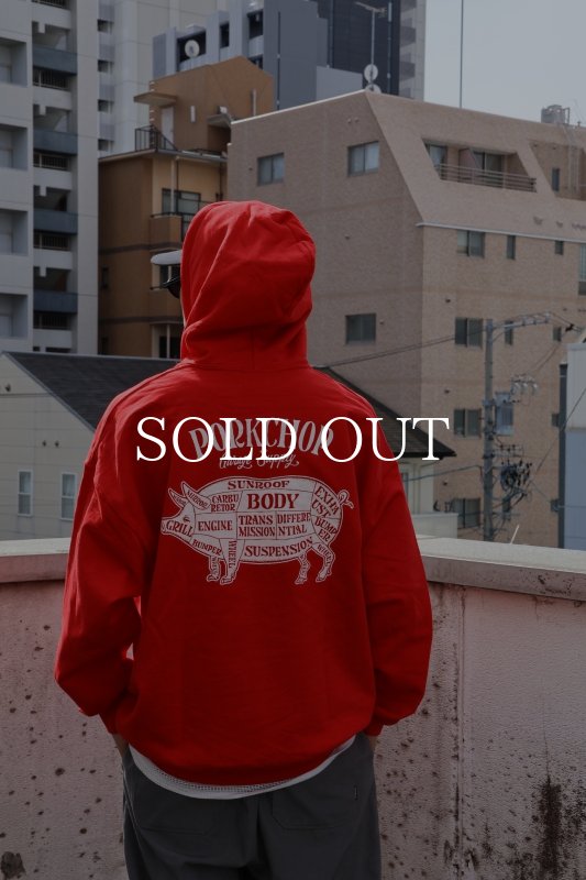 PORKCHOP GARAGE SUPPLY PORK BACK HOODIE P0401 公式通販