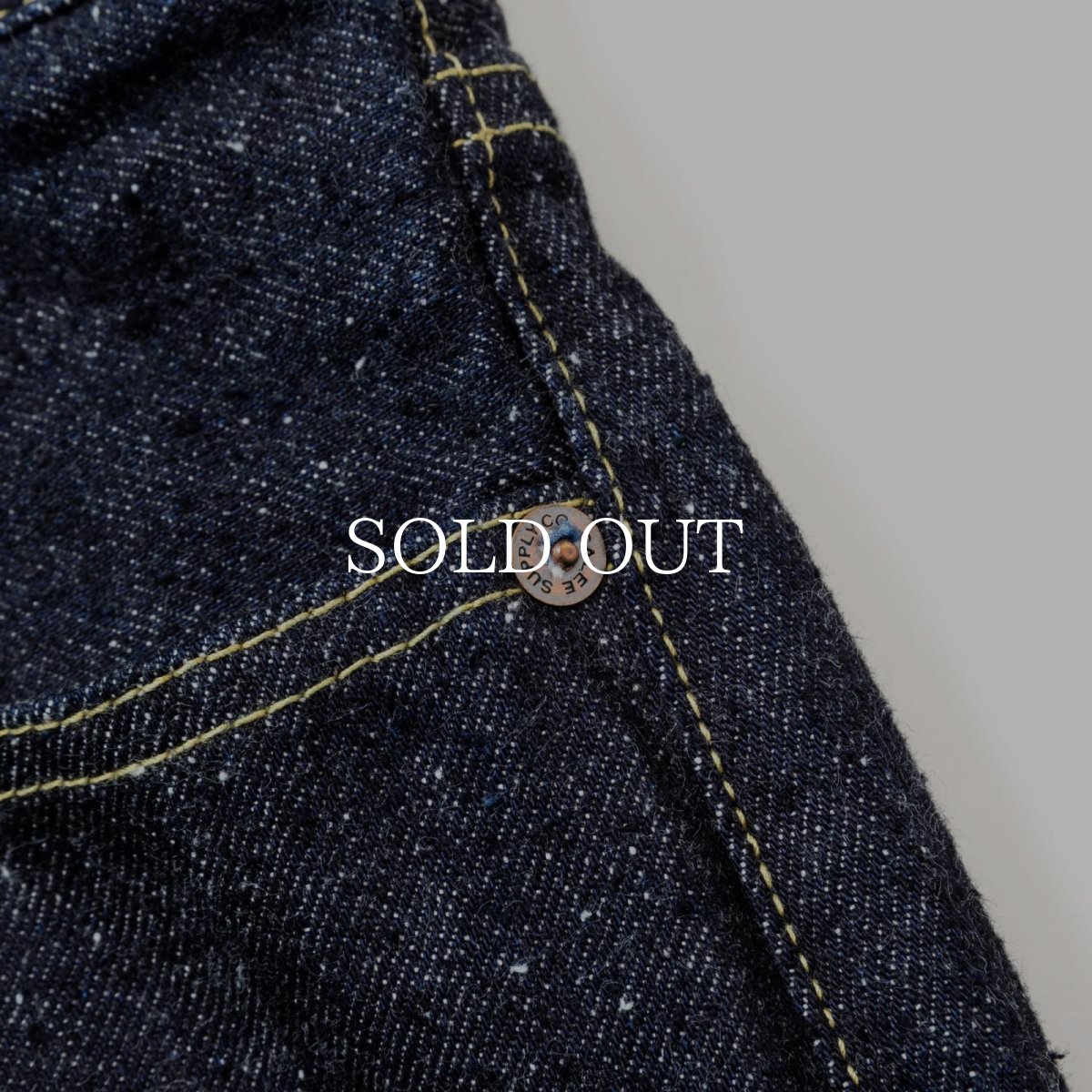 画像6: CALEE  WW II DENIM PANTS (6)