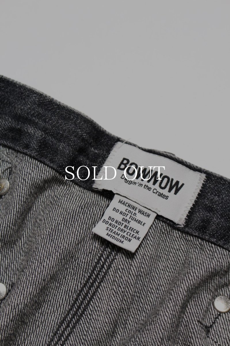 画像9: BOW WOW  30S BLACK DENIM PANTS REPAIRED (9)