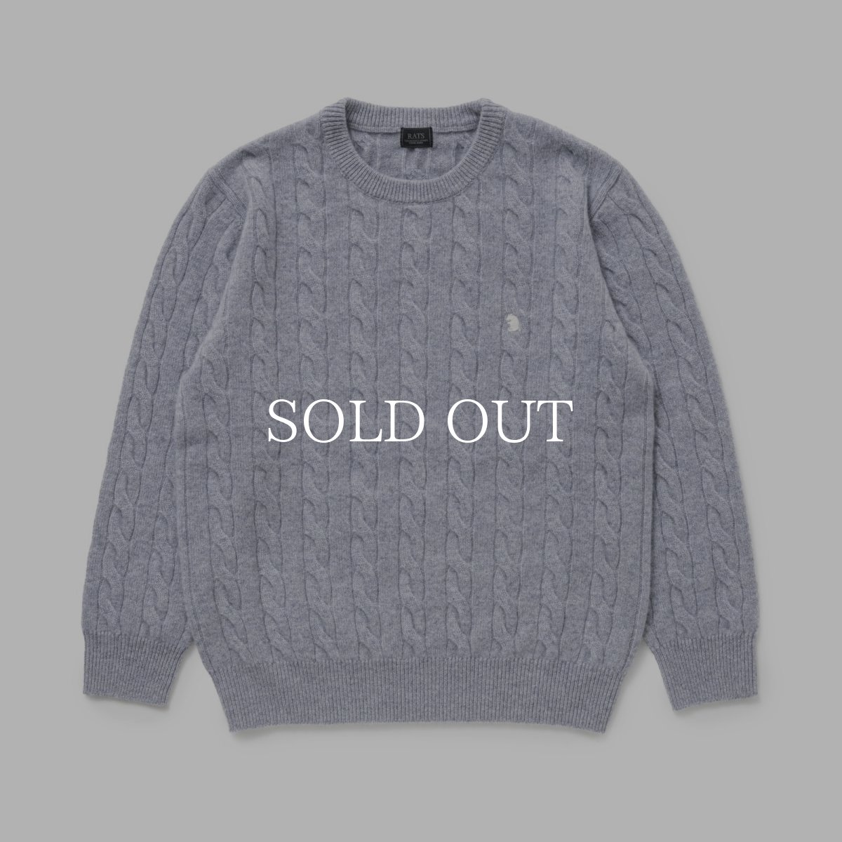 画像3: RATS  CASHMERE CABLE KNIT (3)