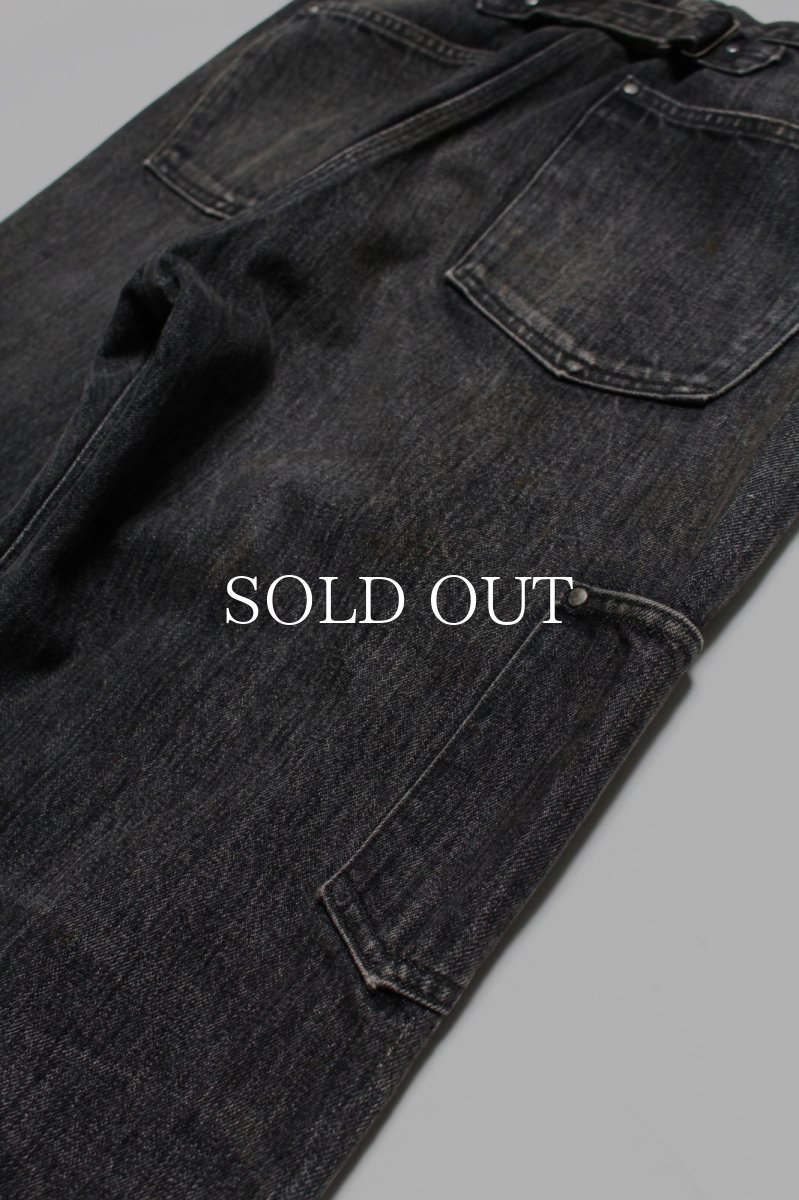 画像23: BOW WOW  30S BLACK DENIM PANTS REPAIRED (23)