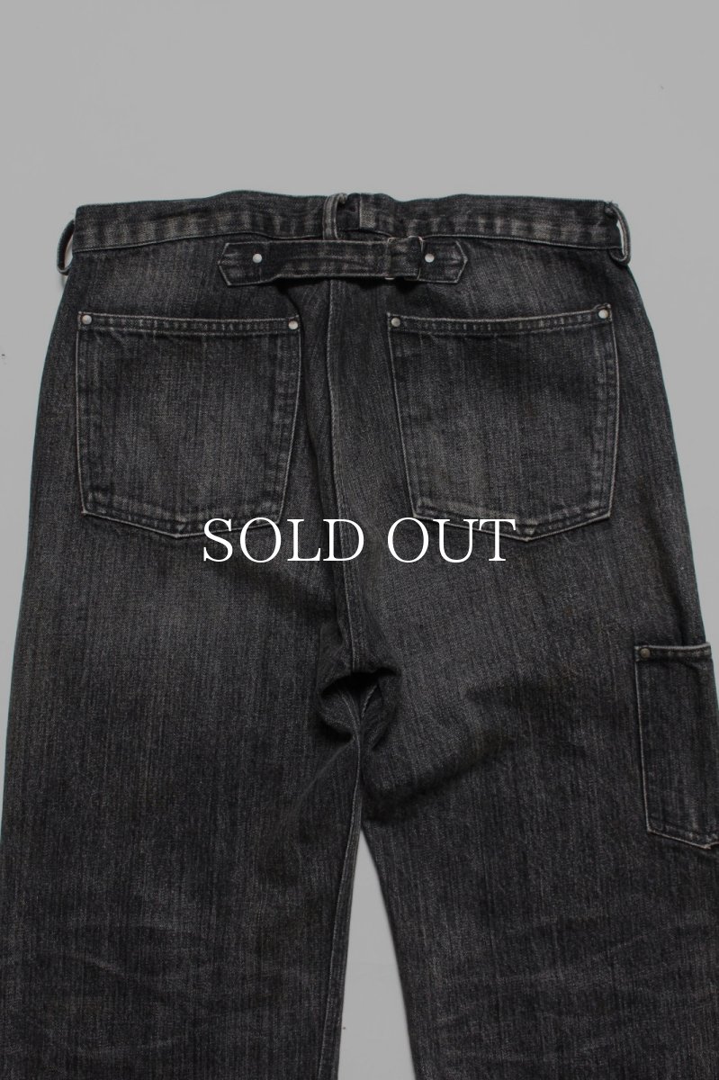 画像20: BOW WOW  30S BLACK DENIM PANTS REPAIRED (20)