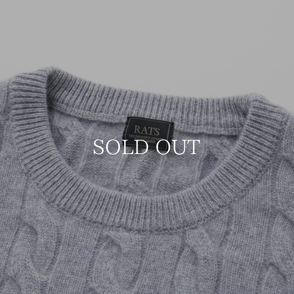 画像5: RATS  CASHMERE CABLE KNIT (5)