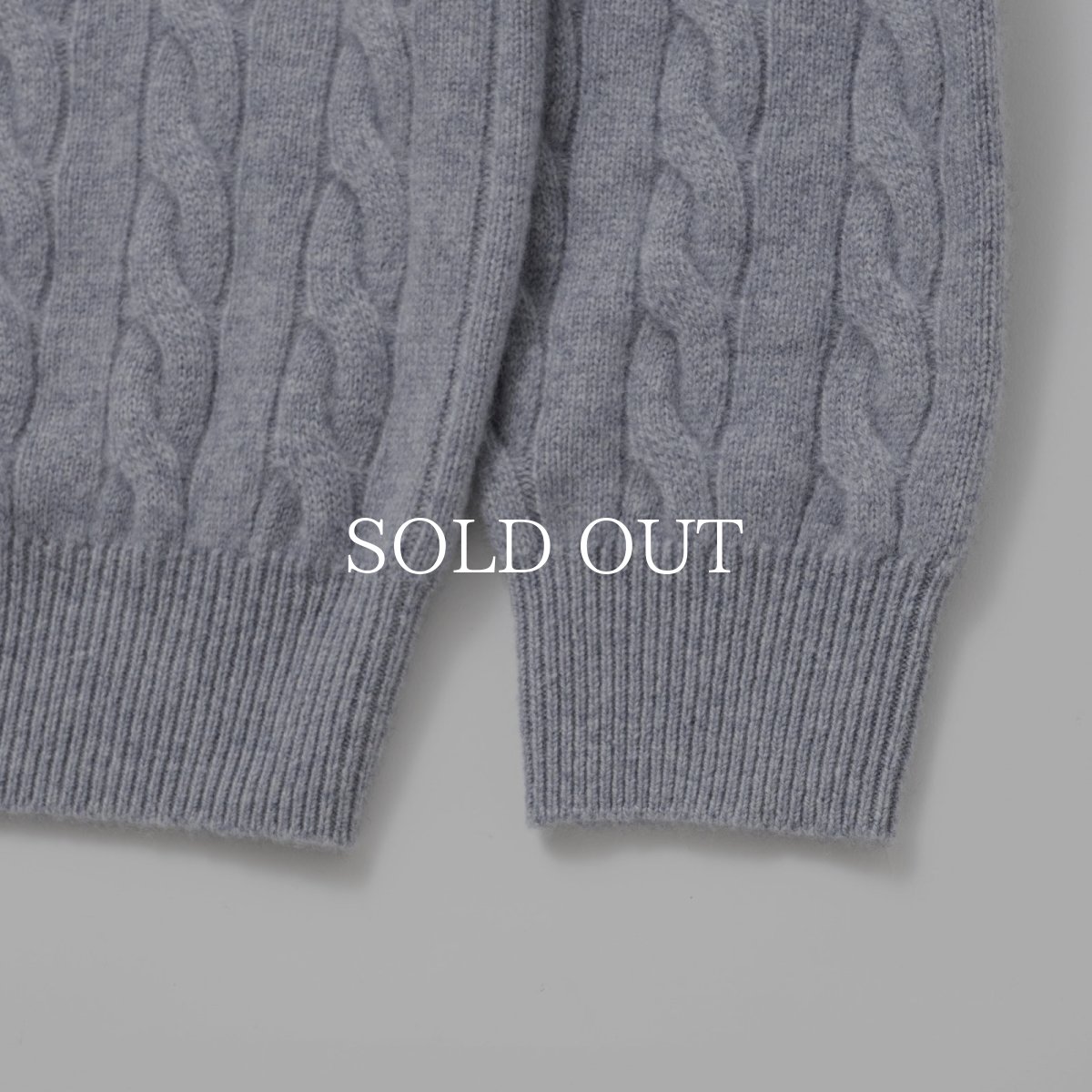 画像8: RATS  CASHMERE CABLE KNIT (8)