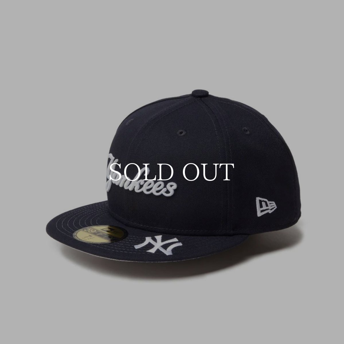 画像1: NEW ERA  59FIFTY MLB Visor Logo ニューヨーク・ヤンキース ネイビー (1)