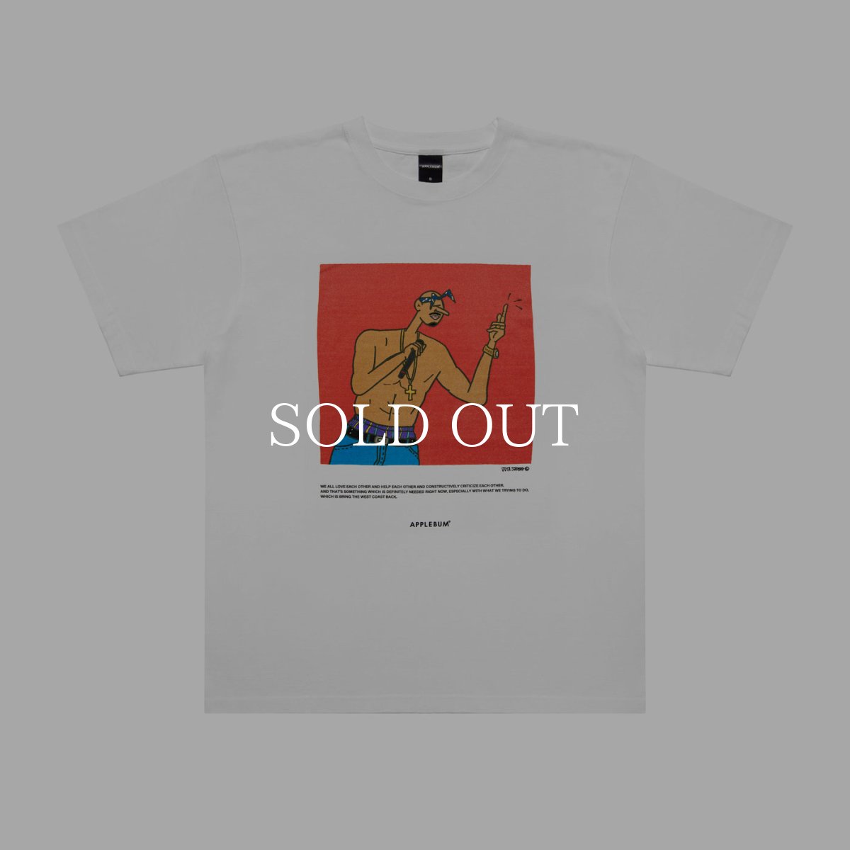 画像1: APPLEBUM   "Thug Life" T-shirt 6.2oz (1)