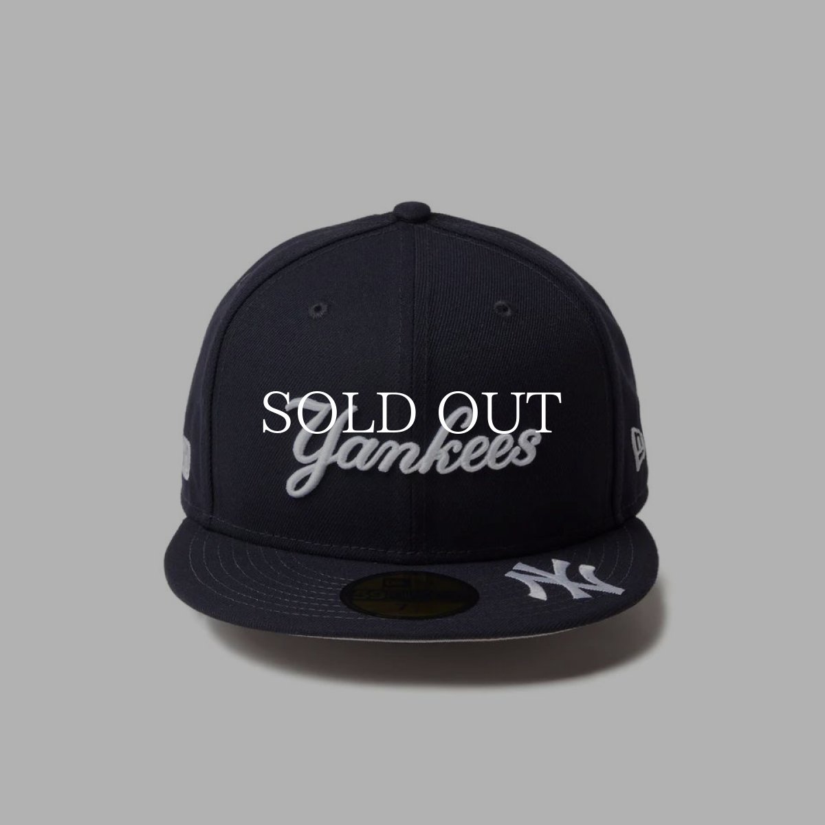 画像2: NEW ERA  59FIFTY MLB Visor Logo ニューヨーク・ヤンキース ネイビー (2)