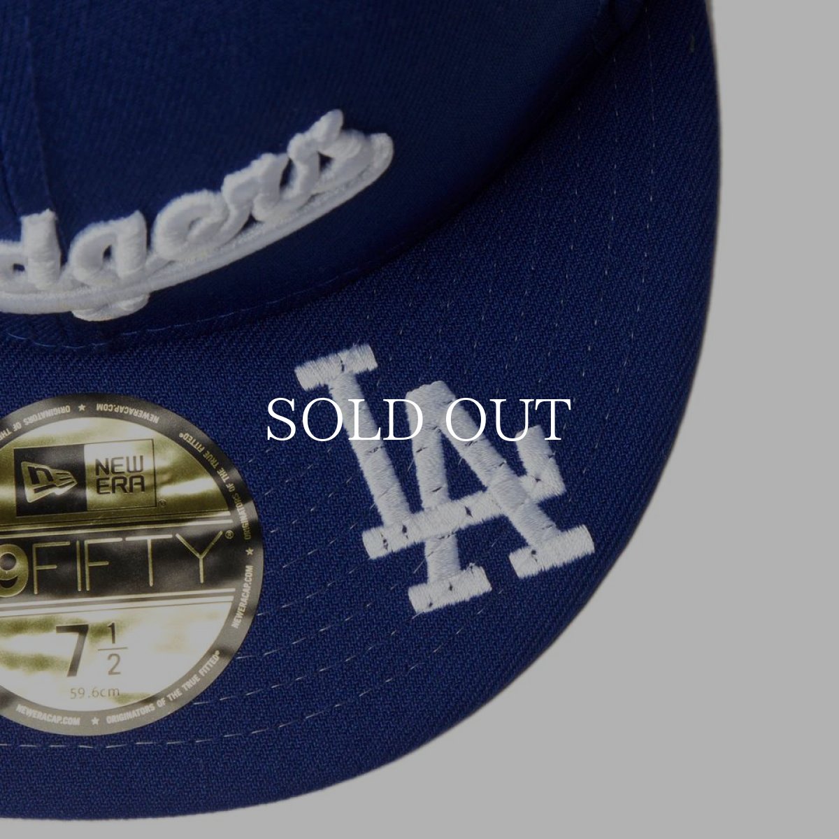 画像7: NEW ERA  59FIFTY MLB Visor Logo ロサンゼルス・ドジャース ダークロイヤル (7)