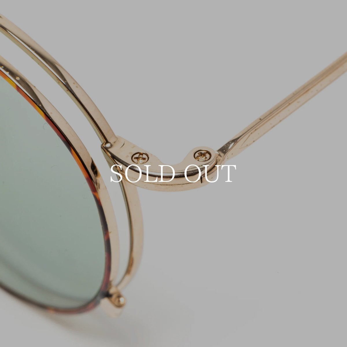 画像11: CALEE  FLIP UP TYPE CIRCLE METAL GLASSES (11)