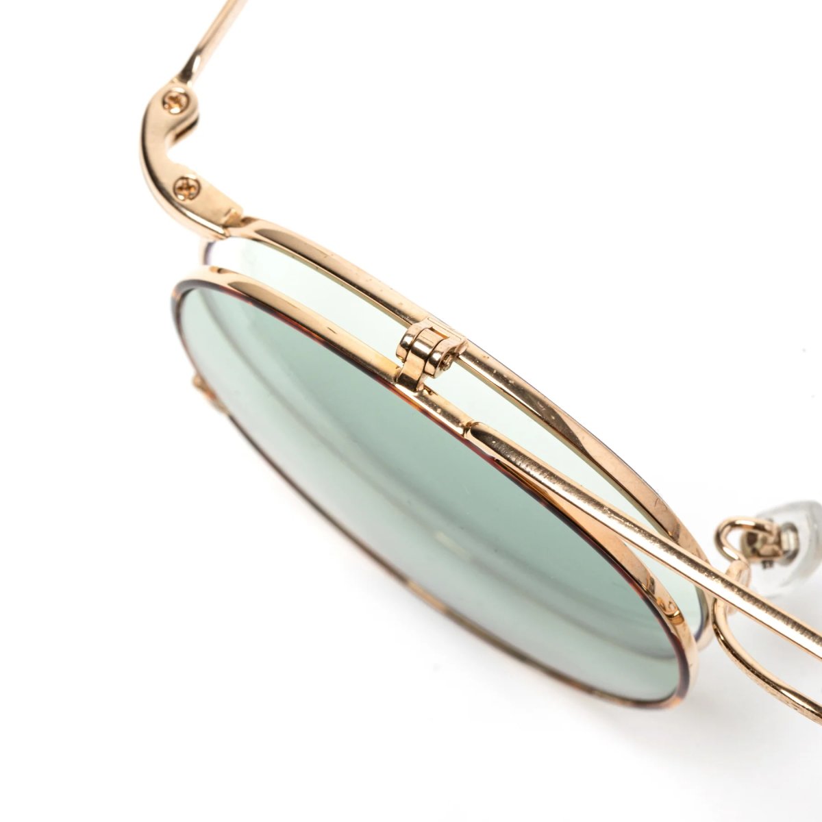 画像9: CALEE  FLIP UP TYPE CIRCLE METAL GLASSES (9)