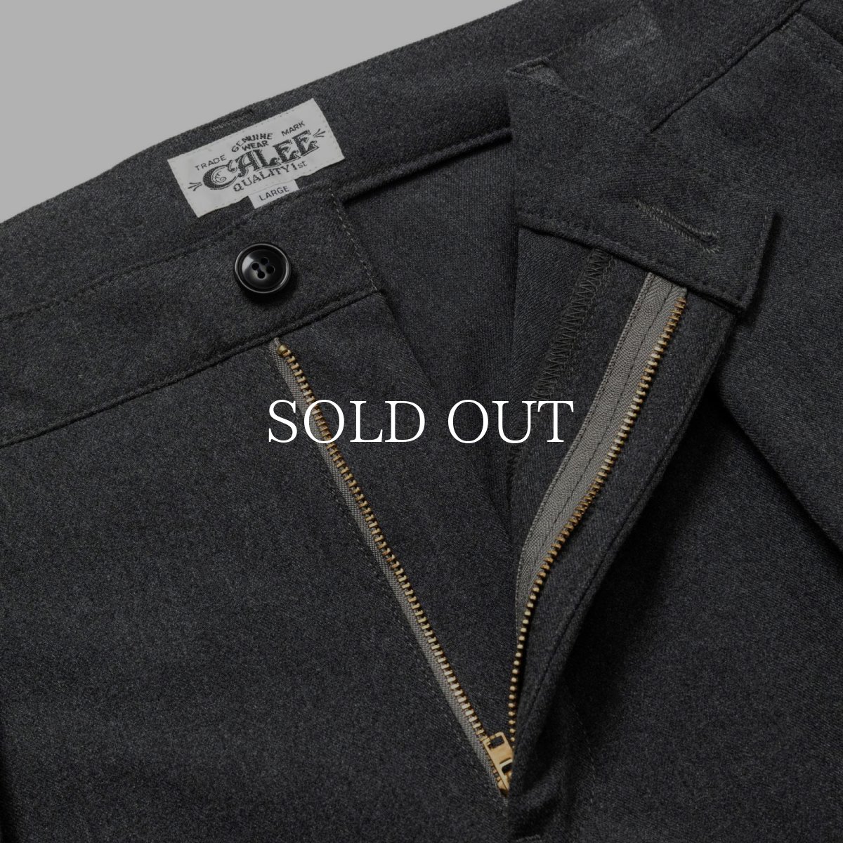 画像8: CALEE  THERMOLITE TWILL TUCK WIDE SLACKS (8)