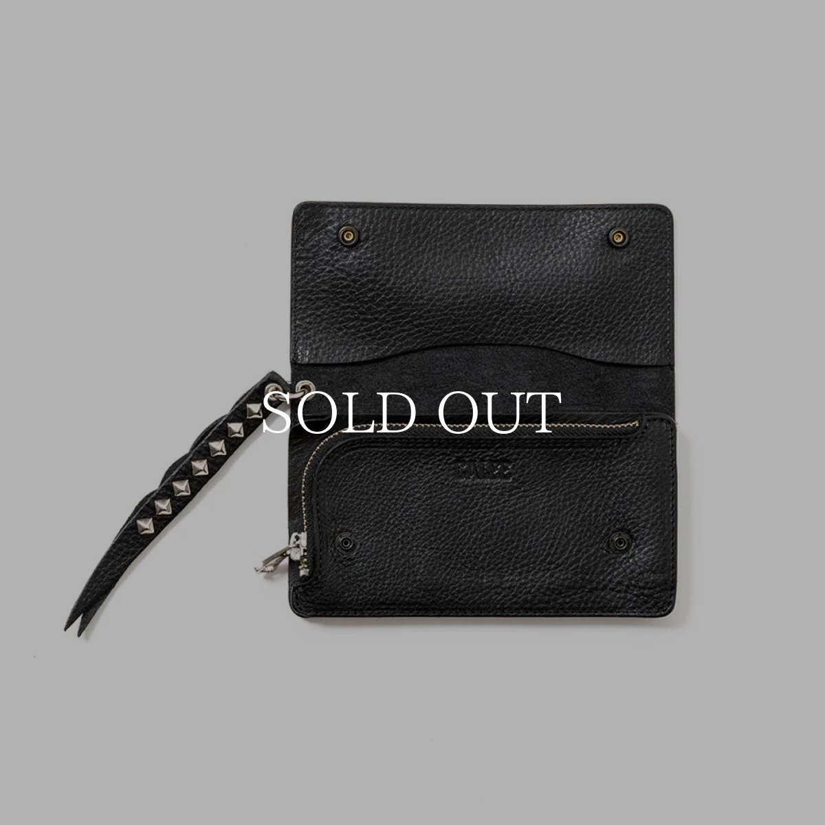 画像3: CALEE  PLANE LEATHER LONG WALLET ＜STUDS CHARM＞ (3)