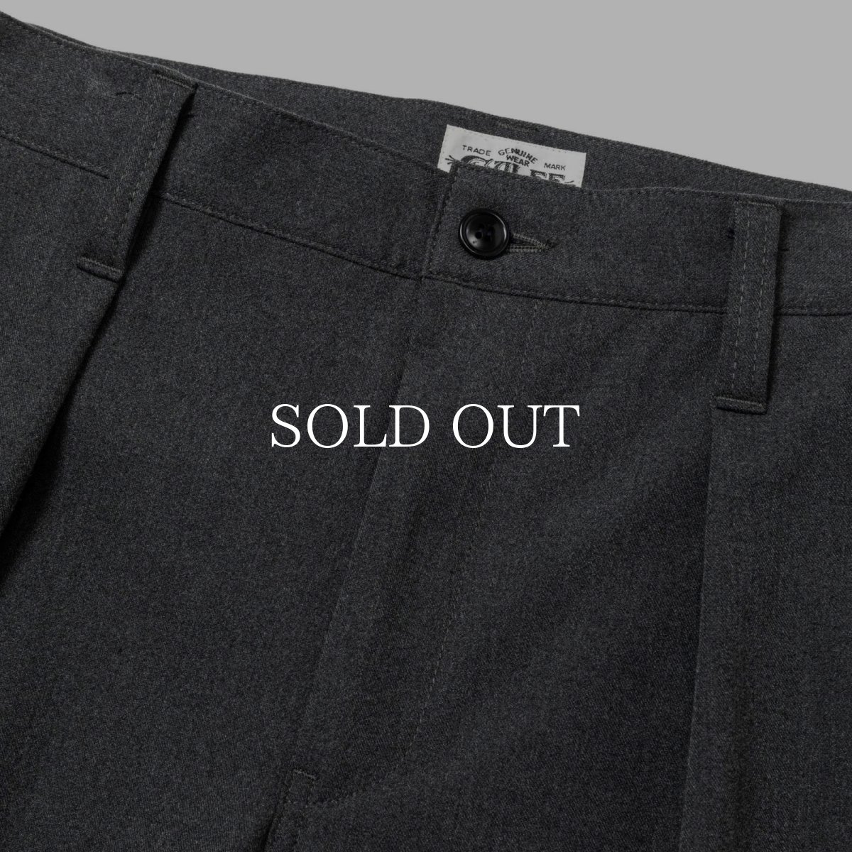 画像5: CALEE  THERMOLITE TWILL TUCK WIDE SLACKS (5)