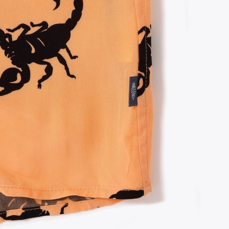 CHALLENGER CROWN ロンt tシャツ クラウン　オレンジ　m CHALLENGER S/S SCORPION SHIRT CLG-SH 025-007 公式通販